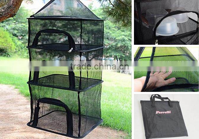 Outdoor Camping Fishing Picnic Food Dry Dish Storage Basket