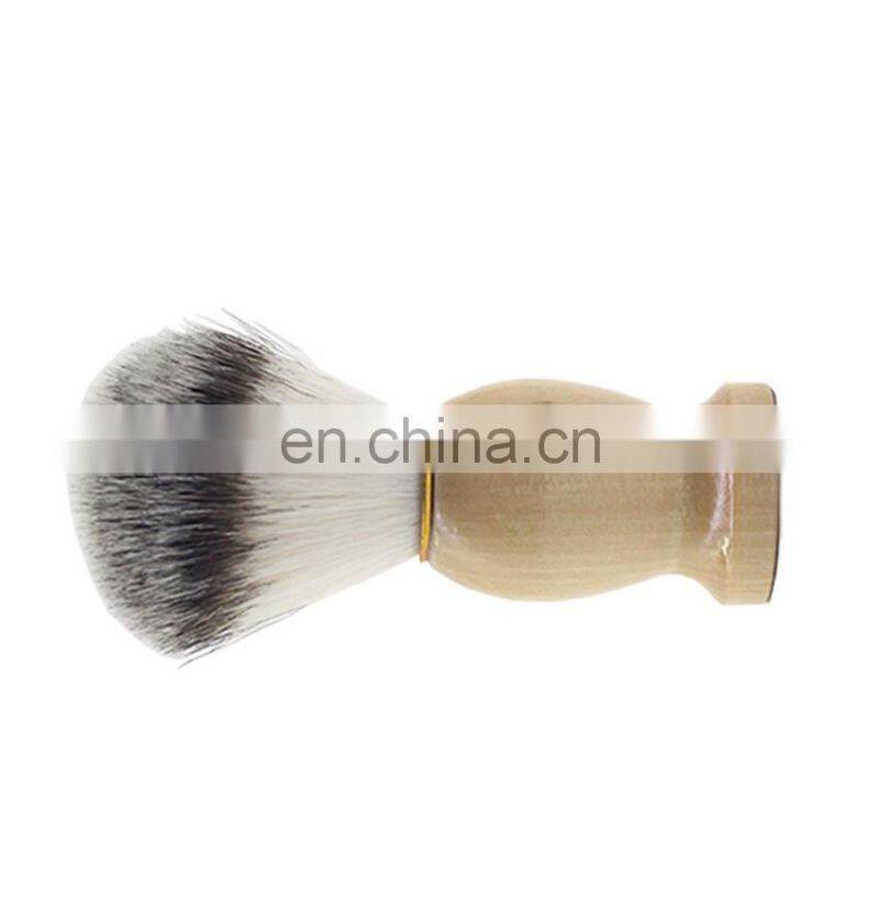 Wholesale Men Grooming Shave Shaving Brush Synthetic Hair Wooden Handle Shaving Brush Barber Brush Knots