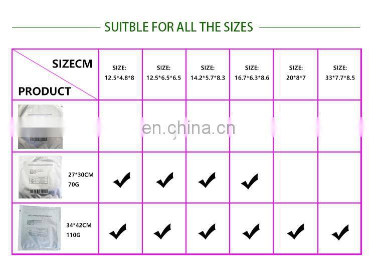 Hot selling protect skin 27*30cm 70g freezefats anti jel cryo pads coolant bag film antifreeze cryolipolysis membrane