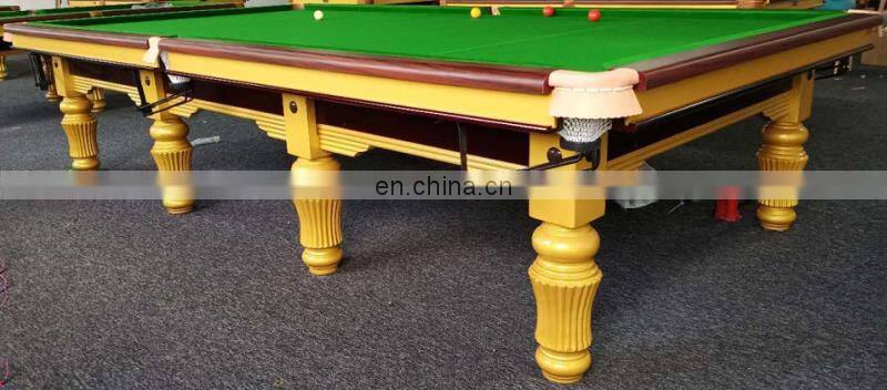 Manufacturers sell the latest 9-foot/12-foot adult standard snooker table, commercial marble pool table tennis combo