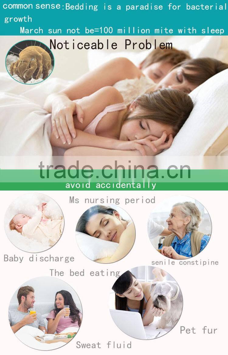 2016 New product wholesale waterproof mattress cover with zipper