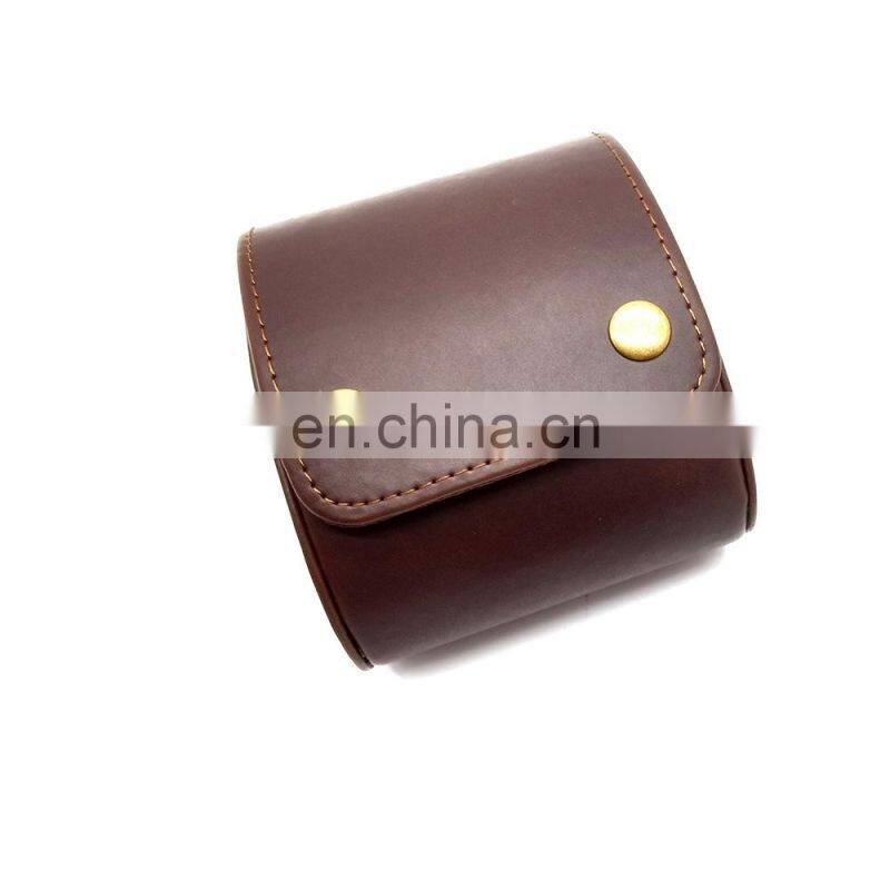Luxury Watch Roll Box 1/2/3 Slots Crazy Horse Leather Watch Case Holder For Men Women Watches Organizer Display