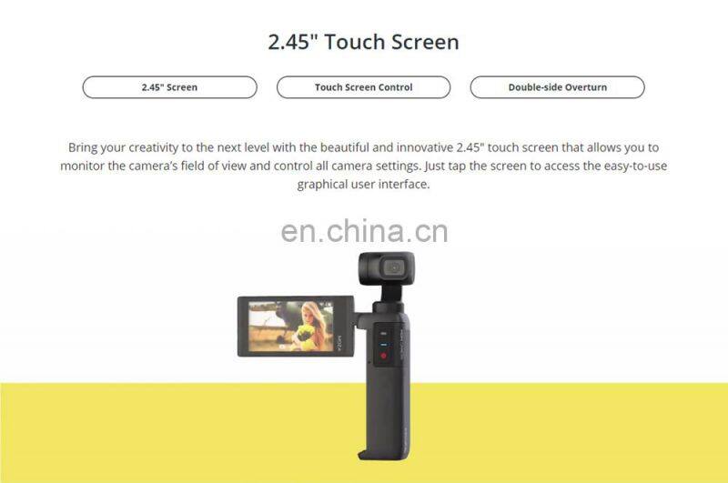 Moza Moin camera pocket Gimbal sports mini handheld high-definition 4K anti-shake vlog portable outdoor stabilizer action camera