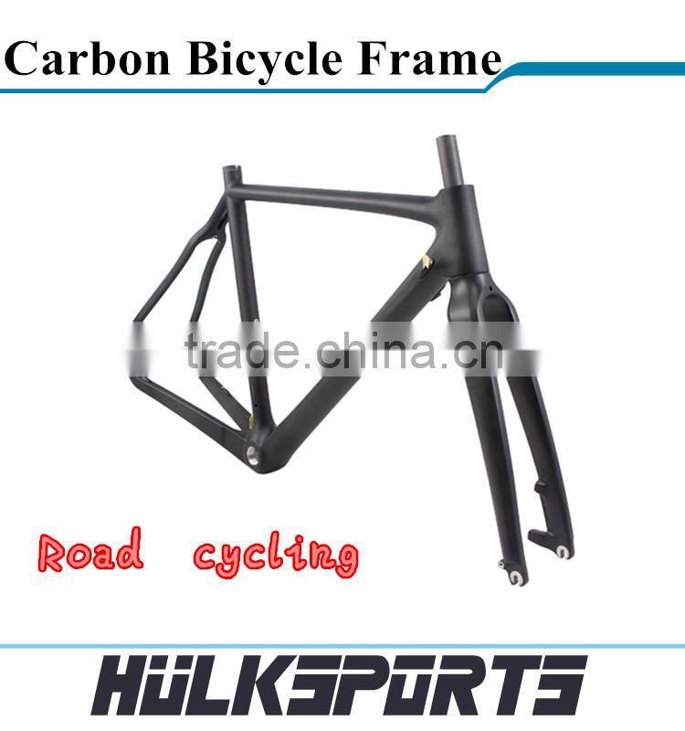 Toray T700 full road bike frame Cyclocross bicycle frame Full carbon road bike frameset 700C carbon frame and fork
