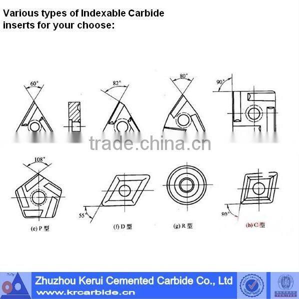 Center hole Tungsten Carbide Inserts for metal working