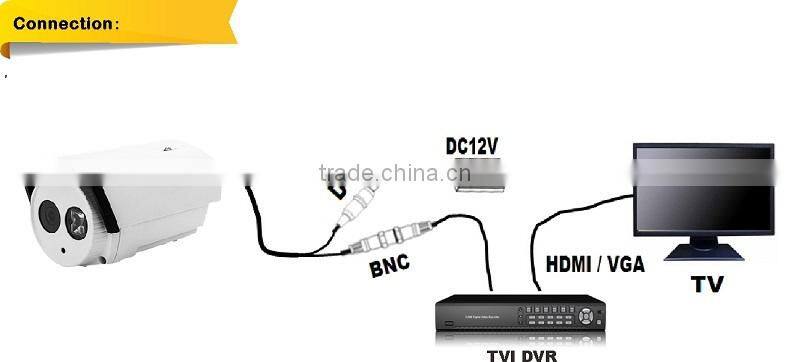 2.0 Megapixel TVI Bullet Camera 3.6mm fixed Lens IR Camera 1080P TVI 25 Meter Camera support ip66 with 100% Metal
