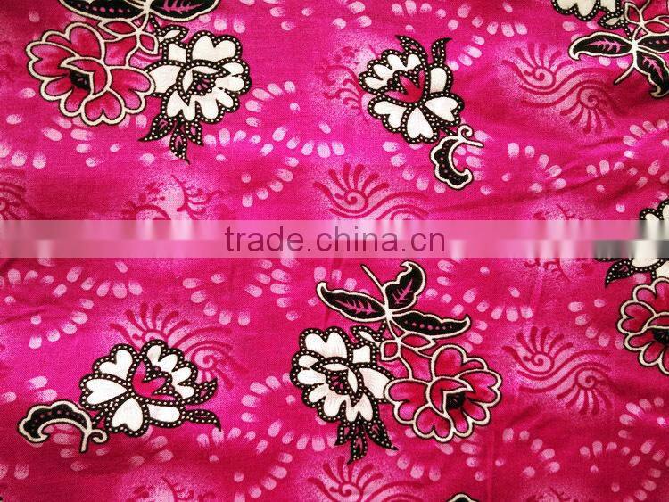 100% viscose fabric printed fashion flowers