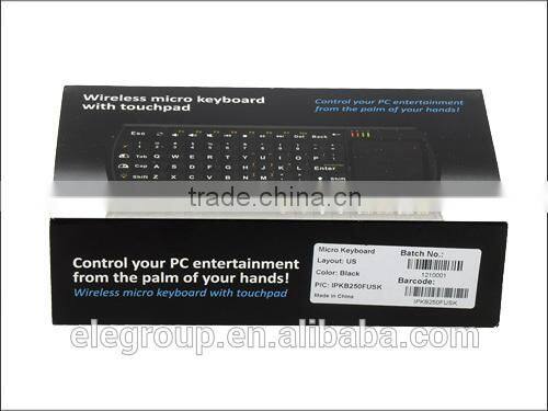 Palm-sized mini bluetooth keyboard with touchpad/flashlight/Backlit keys for ipad/iphone/laptop