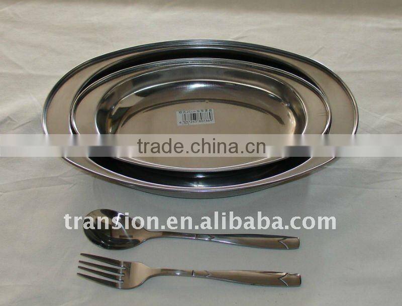 Stainless steel Dinner plate