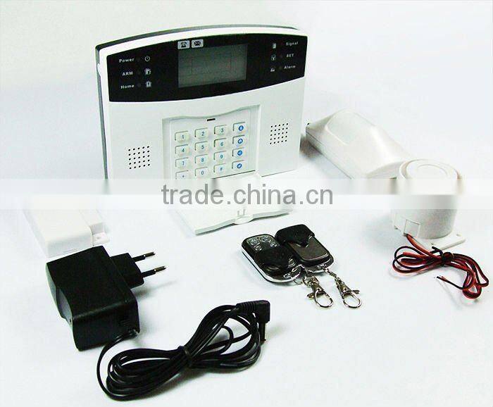 GSM alarm system with LCD display