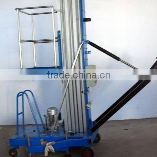 6-10 meter protable single mast aluminum telescoping lift table