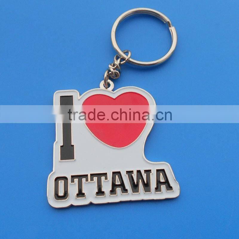 I love Ottawa custom promotional key chain with factory price