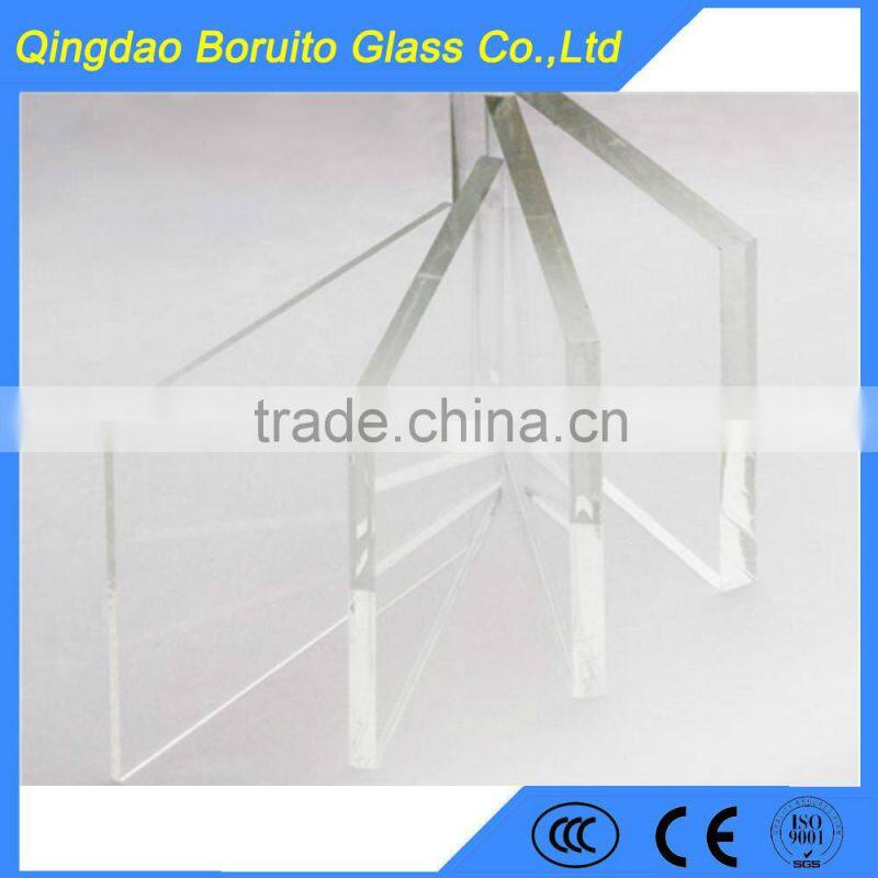 19mm clear float glass with polished edge price