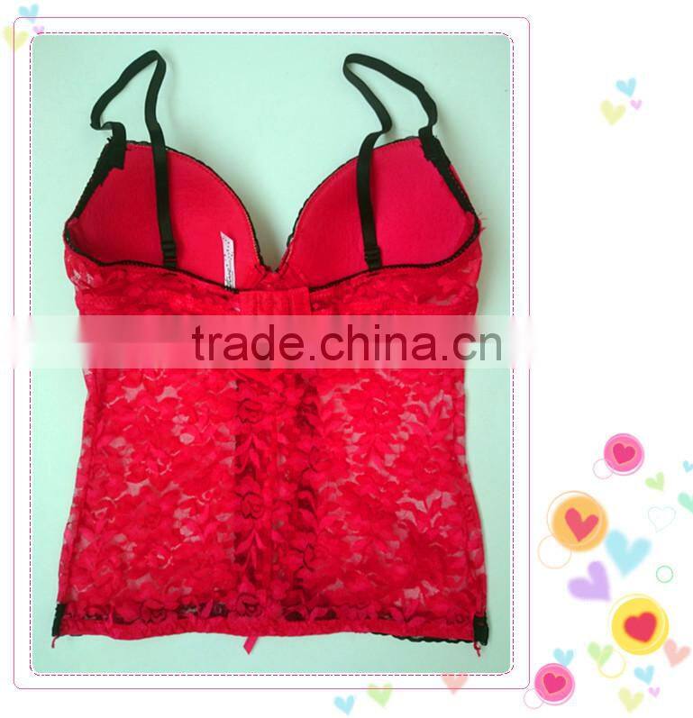 New design printting lace lingerie photo, sexy hot fashion show babydoll