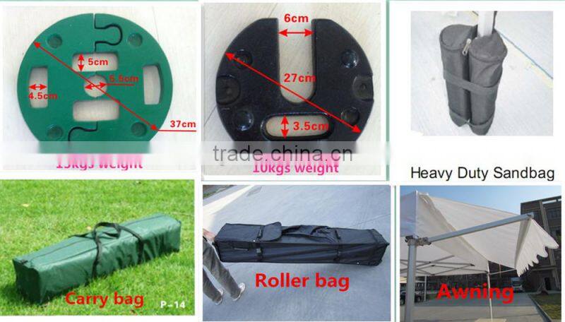 4x4m solid colour instant garden gazebo