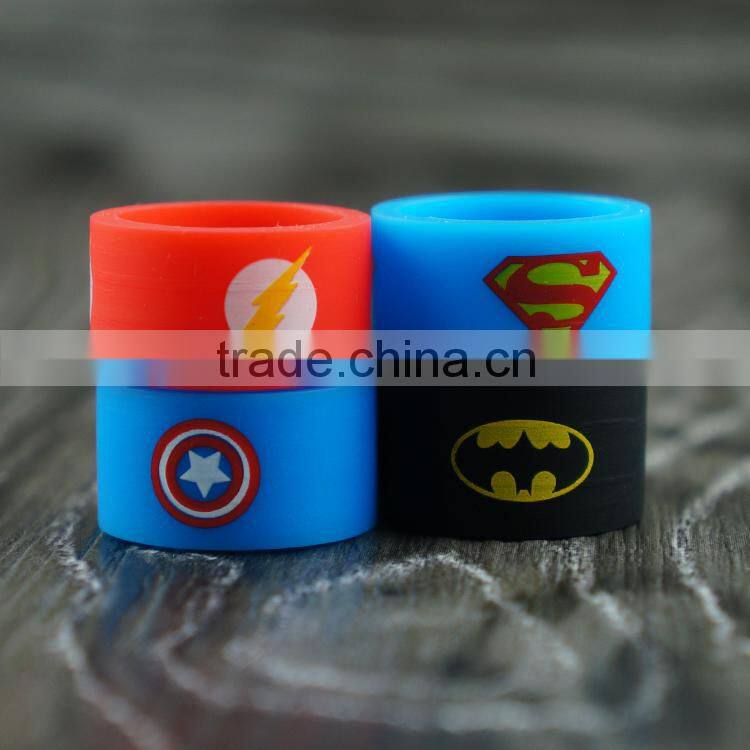 2015 new arrival ! custom logo silicone rubber vape band, rubber band bracelet patterns, multicolor cheap rubber vape band