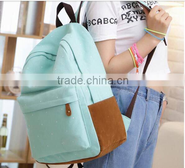 Canvas backpack for teenage girls