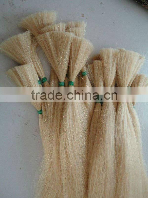 blonde brazilian human virgin remy hair bulk,can be dyed hair
