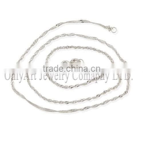 925 silver necklace set jewelry fashional design fancy long chain necklace