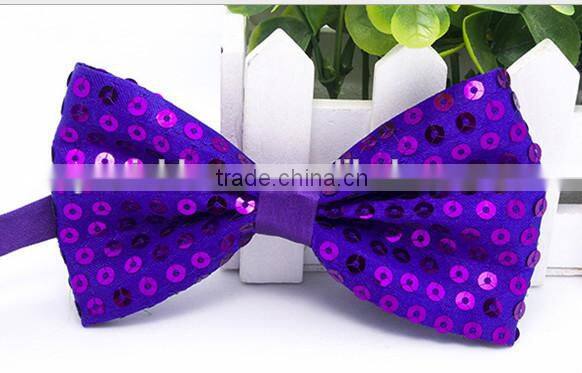 New sequin kids bow tie colorful boy bow tie for Children's accessories BT-5
