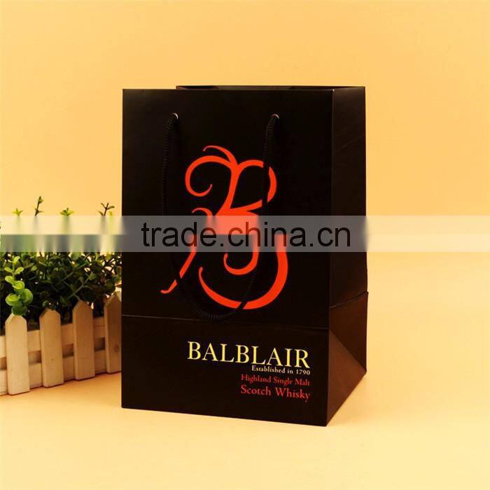Professional Supplier Eco-Friendly Black Paper Bag