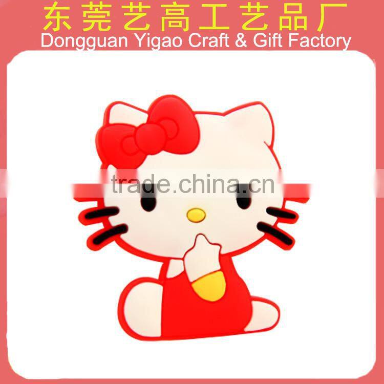 Personalized attractive design 3d embossed trouist fridge soft magnet