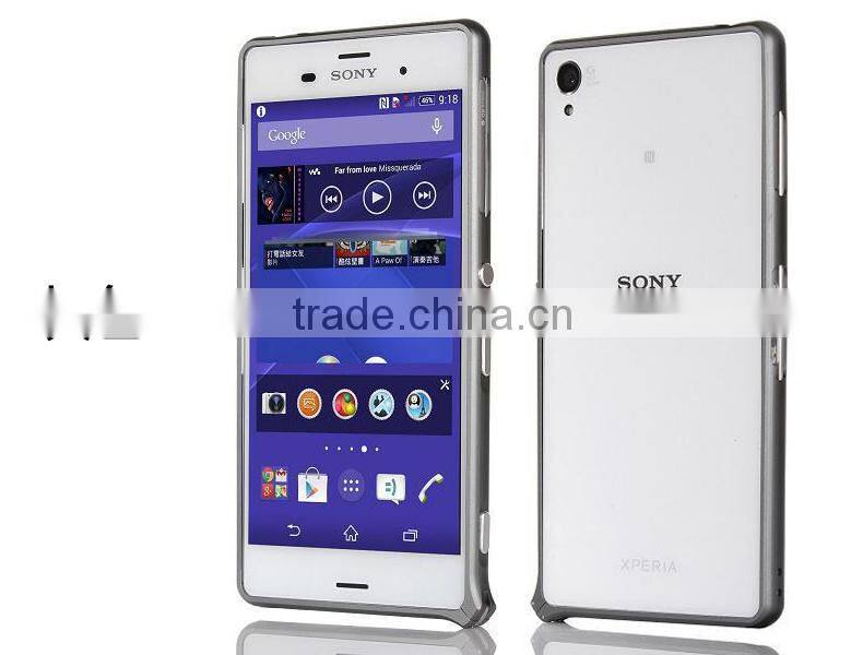Best Quality Anti-broken Aluminum Bumper Case for Sony Z3 Metal Bumper