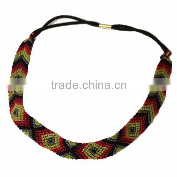 ROYAL BLUE & YELLOW STRETCH HEADBAND FASHION HAIR JEWELRY