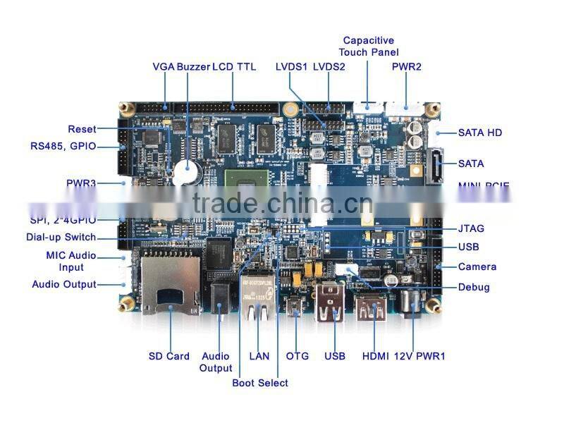 QY-IMX6S-V2(2)ARM Cortex-A9 Android Single Board Computer 4USB/AUDIO/2LAN