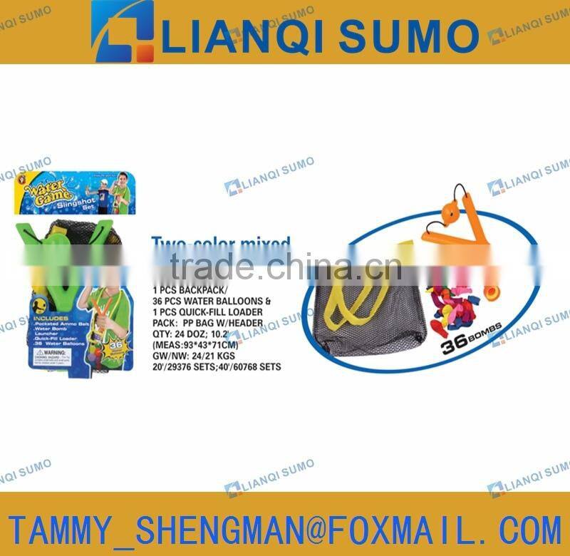 Plastic water mobm slingshot