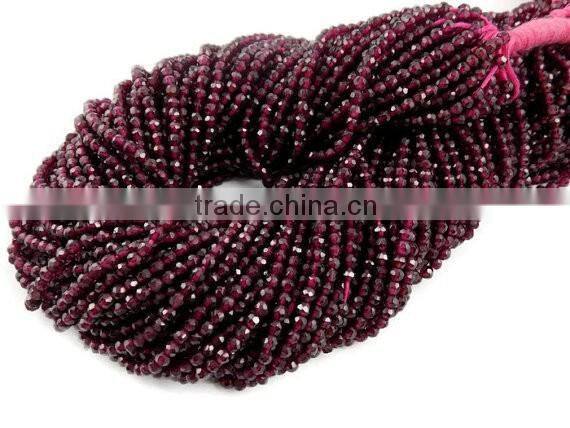 1 Strand Natural Garnet Faceted Drops Gemstone Rondelle Beads 4x5mm 14" Long Strands,Jewelry Making Beads Strand