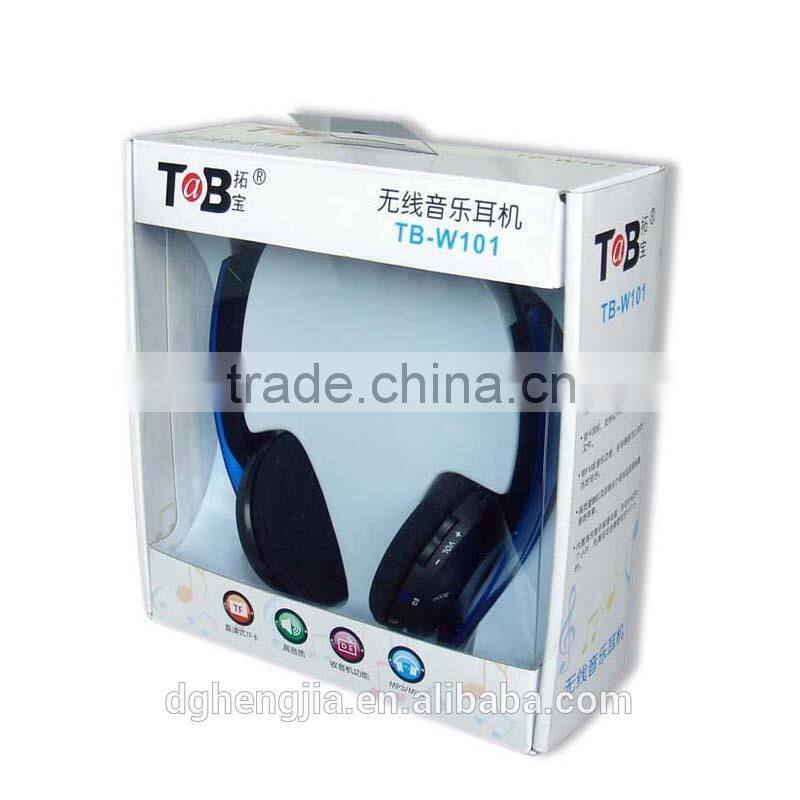 Wireless earmuff FM AM radio and mp3 player headphones / headsets with TF / MicroSD card TB-W101