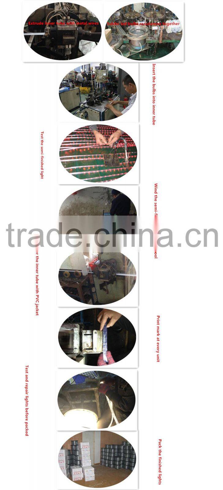 10*20MM 108leds 50m 220V RGB LED Rope Light Flat