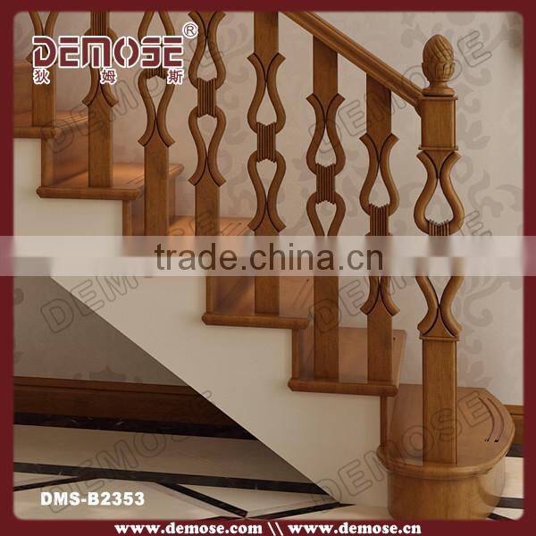 round wood stair railings/stairs banisters