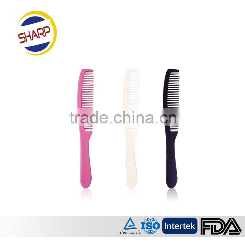 Plastic material hair straightening brush /hot wooden hair brush