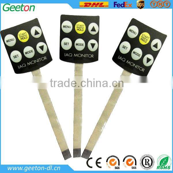 Tactile Embossed Button Membrane Panel