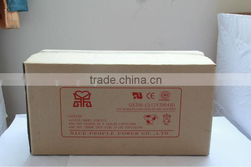 Save up 20% price off battery solar GEL12v200ah deep cycle VRLA rechargeable batteries