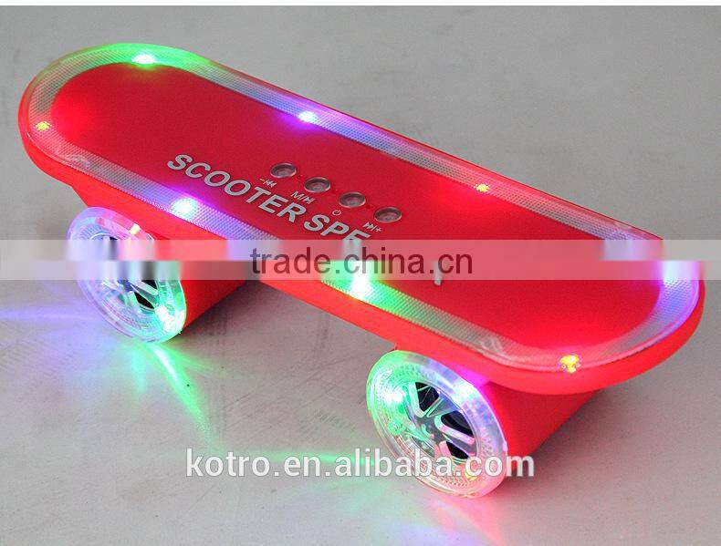 The Newest Hot Selling Scooter Bluetooth Speaker ,Led Speaker ,Scooter Led Light Speaker
