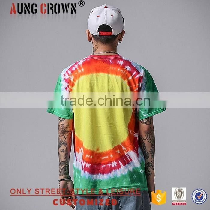 Multicolor All Sizes Clothing Men Fashion Print T Shirt Wholesale 100% Cotton