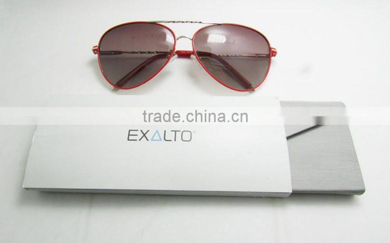 Brand new style leather wrapped foldable handmade glasses case