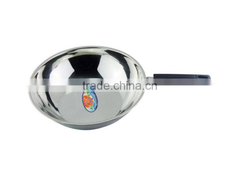 excellent houseware of stainless steel non stick frying pan