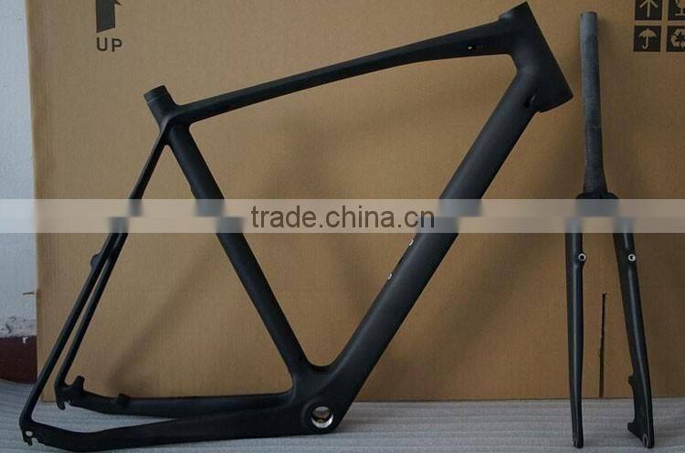 Strong carbon road bike frame with disc-brake, cross carbon road frame