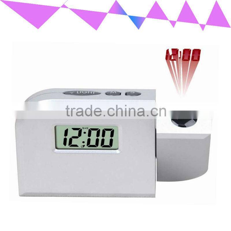 Calendar fashion led backlight weather station projection clock