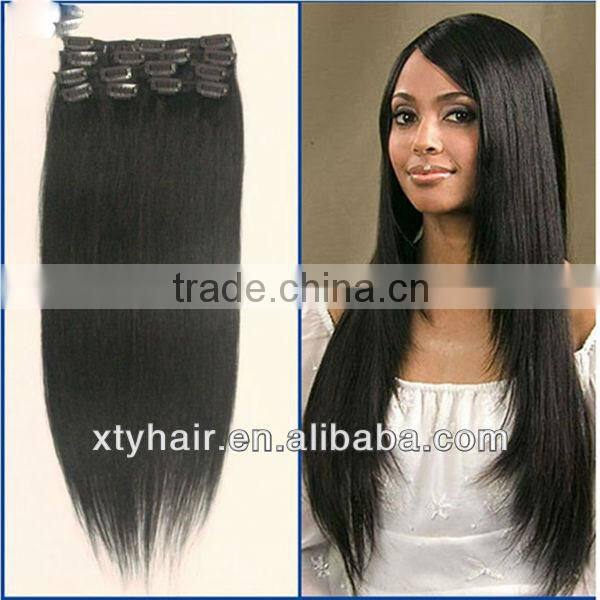 wholesale virgin brazilian clip in hair extensions virgin hair made in china