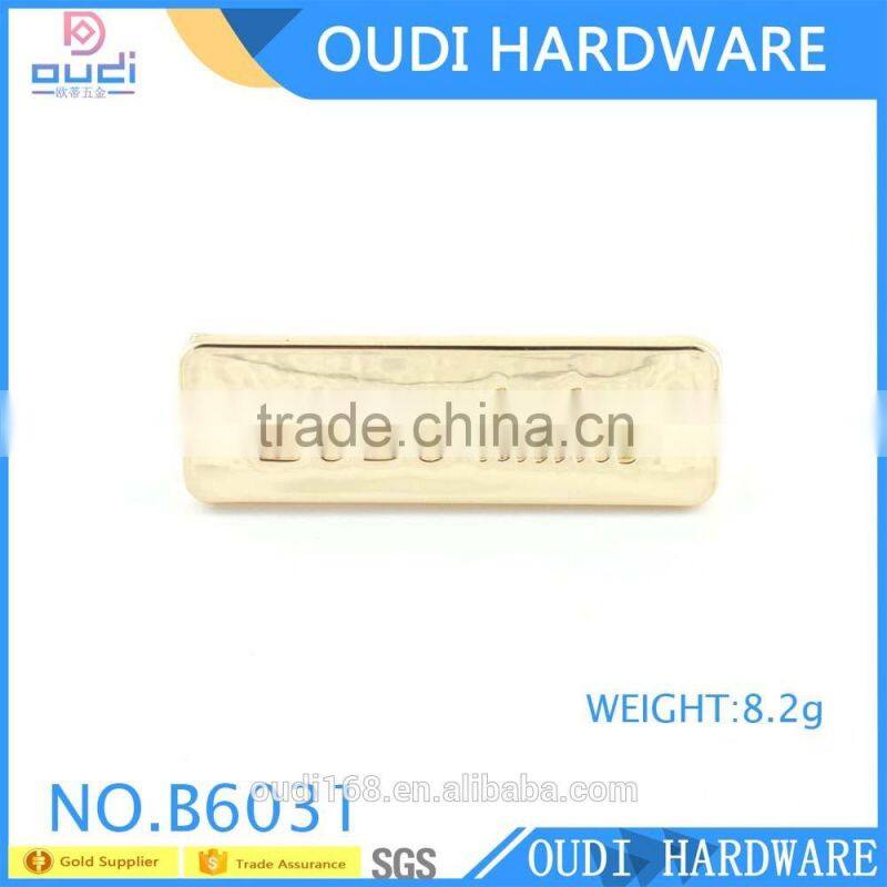 2016 Rose gold metal badge bag hardware painting logo plate for leather metal logo label