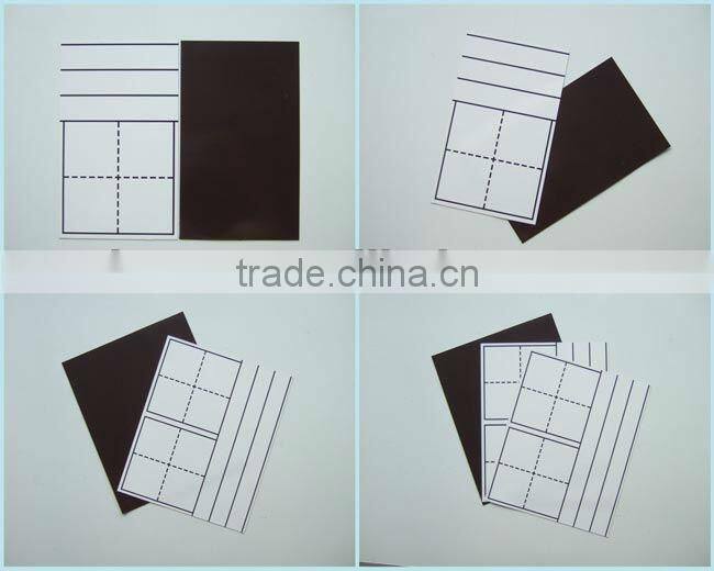 rubber magnet with art paper