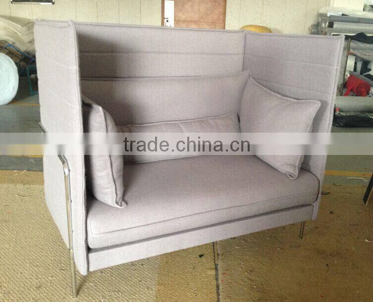 fabric sofa, fabric two seat sofa, fabric high back sofa