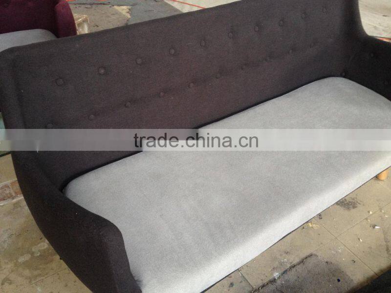 fashionable design three seater fiberglass poet sofa