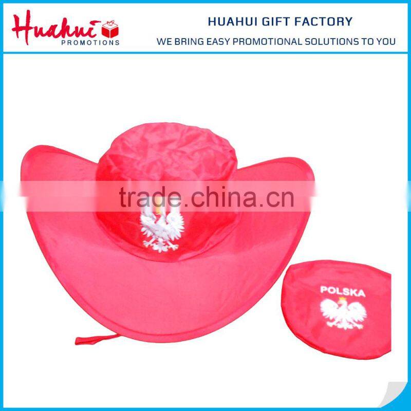 Personalized Disposable Nylon Folding Cowboy Hat