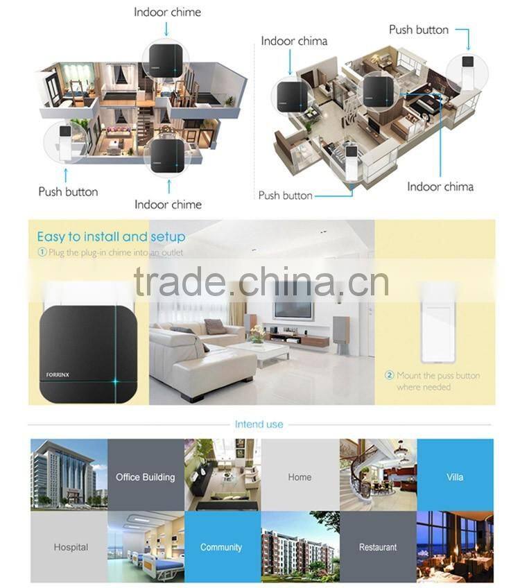 Forrinx B11 433MHz Radio Frequency Best Commercial Wireless Door Chime